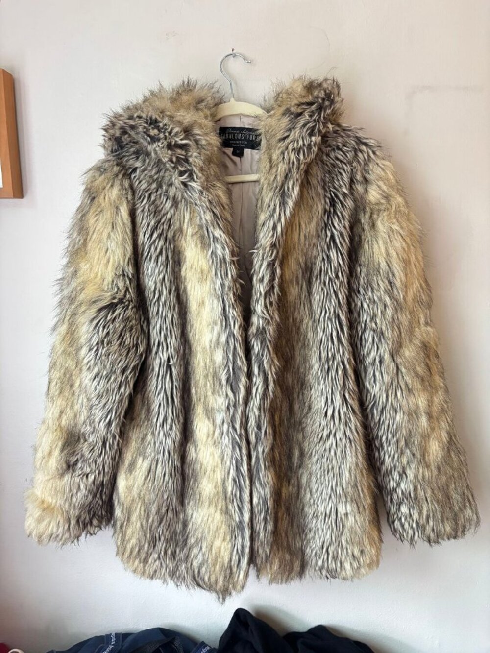 Donna Salyers Fabulous Furs Faux Fur Jacket M